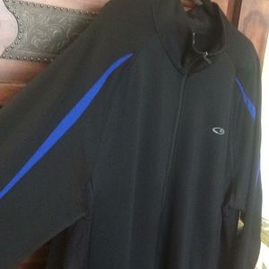 XXL BLACK WARMUP with BLUE ACCENTS by CHAMPION (C9); Like-New; Great Fabric! $19
